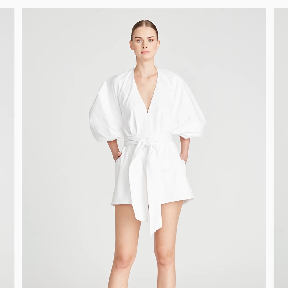 NWT Amur Constance Romper - white 6